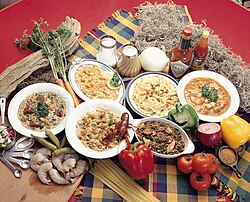 Platos típicos de la cocina criolla.