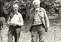 Nikolaas Tinbergen y Konrad Lorenz durante sus investigaciones en etología.