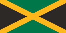 Bandera y emblemas de la delegación de Jamaica en los Juegos Olímpicos de Londres 2012