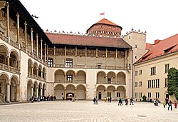 Vista del castillo de Wawel en Cracovia, asociado a la obra de Bartolommeo Berrecci.