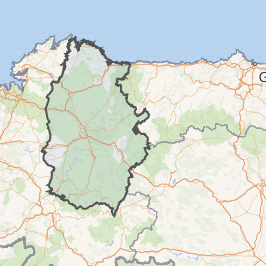 Mapa de la provincia de Lugo