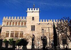 Fachada de la Lonja de Valencia