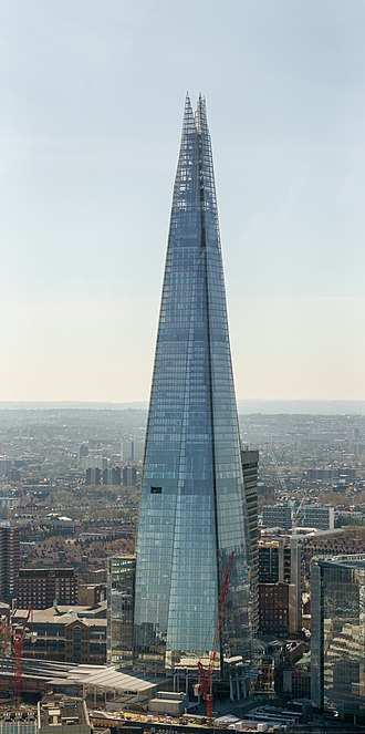 The Shard visto desde el río Támesis en marzo de 2017