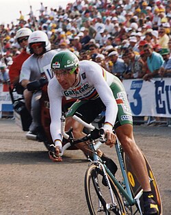 Gianni Bugno durante el Tour de Francia de 1993