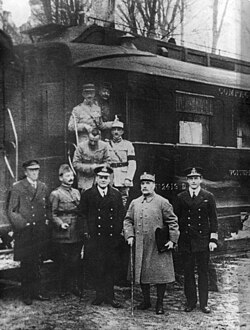 Ferdinand Foch y las delegaciones del armisticio