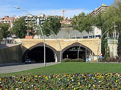 Túnel de la Rovira, boca sud