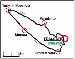 Recorrido del Campeonato Mundial de Ciclismo en Ruta de 1955
