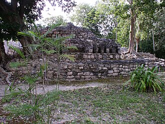 Reserva de la Biosfera de Calakmul con ruinas mayas