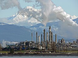 Refinería en Estados Unidos