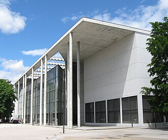 Plano o vista general del Pinakothek der Moderne