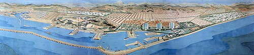 Diorama del Plan Macià realizado por Josep Torres Clavé en 1932