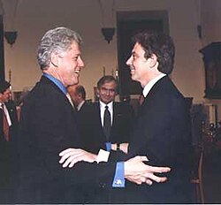 Tony Blair y Bill Clinton