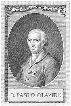 Retrato grabado de Pablo de Olavide