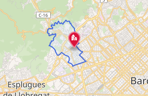 Mapa de la zona de Sarrià