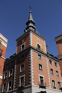 Fachada del Palacio de Santa Cruz en Madrid