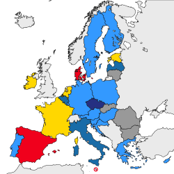 Representación de los grupos políticos en el Consejo Europeo