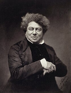Retrato de Alejandro Dumas en 1855