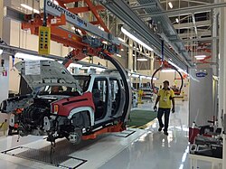 Instalaciones de una planta de fabricación de FCA
