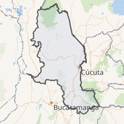 Mapa político de Norte de Santander