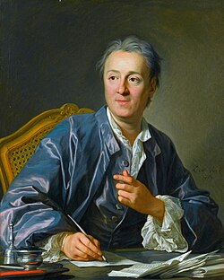 Retrato de Denis Diderot realizado por Louis-Michel van Loo en 1767