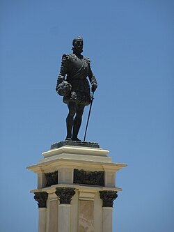 Monumento dedicado a Rodrigo de Bastidas en la ciudad de Santa Marta