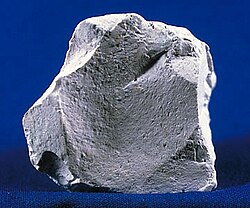 Muestra mineral de caolinita