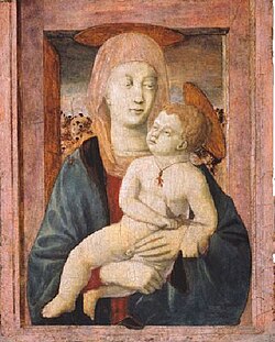 Virgen con Niño, h. 1440, de Piero della Francesca