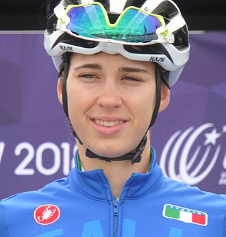 Retrato de la ciclista Marta Cavalli