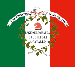 Estandarte de los cazadores a caballo de la Legión Lombarda