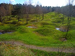 Campo de batalla en Verdún