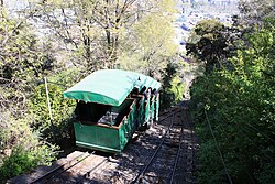 Funicular de Santiago en el Cerro San Cristóbal