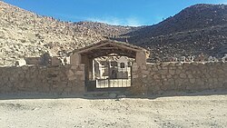 Cementerio histórico en Santa Rosa de Tastil en Argentina