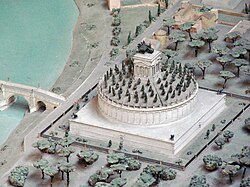 Maqueta histórica del Mausoleo de Adriano