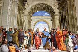 La Escuela de Atenas en la Estancia de la Signatura