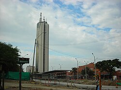 Obras de construcción del sistema MIO
