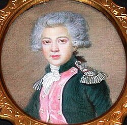 Retrato de Luis Felipe de Orleans como duque de Chartres en 1789