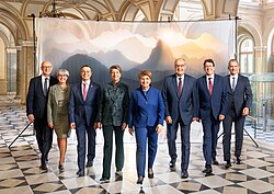 El Consejo Federal y el canciller de la Confederación reunidos.