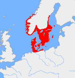 Mapa de la cultura de la Edad del Bronce nórdica