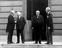 Lloyd George en la Conferencia de Paz de París
