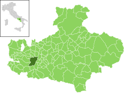 Detalle cartográfico de Avellino