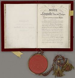Representación del contexto diplomático y territorial del Tratado de Londres de 1839