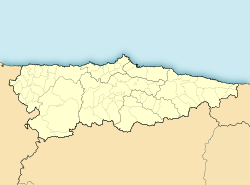 Mapa de localización de Trubia en Asturias