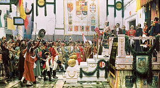 La promulgación de la Constitución de 1812, obra de Salvador Viniegra