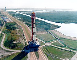 Traslado del Saturno V de la misión Apolo 8