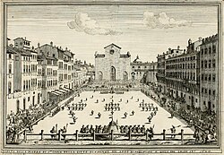 Vista histórica de la iglesia antes de la construcción de la fachada neogótica