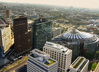 Vista aérea de la Potsdamer Platz