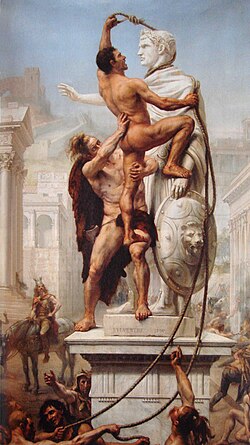 El saqueo de Roma por los visigodos en agosto de 410 por J-N Sylvestre