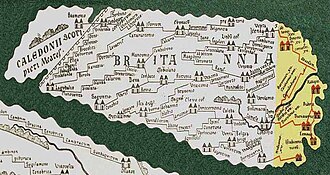 Detalle cartográfico histórico de Britania