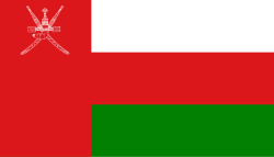 Bandera de Omán y emblemas asociados a la delegación en los Juegos Olímpicos de Londres 2012