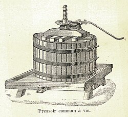 Prensa vertical de husillo del siglo XVI